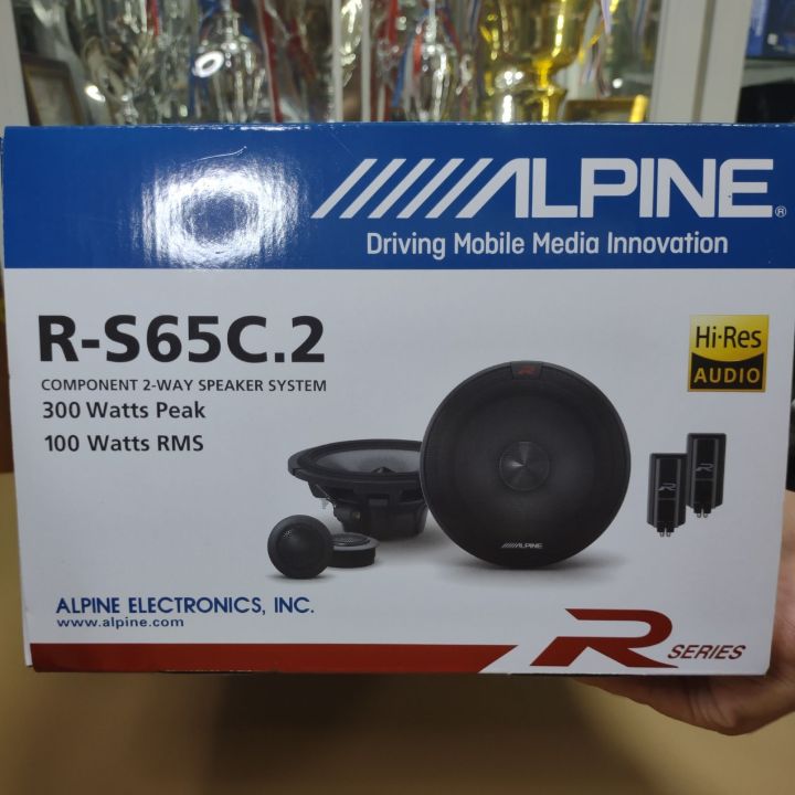 ลำโพงแยกชิ้นติดรถยนต์-alpine-รุ่น-r-s65c-2-สินค้าใหม่มีใบรับประกันห้าง-มีบริการติดตั้งหลังการขาย