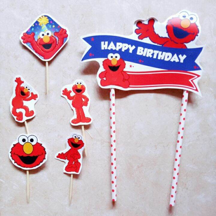 cake topper toper set hiasan dekorasi kue cake ulang tahun happy ...