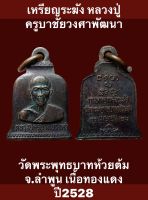 เหรียญระฆัง หลวงปู่ครูบาชัยวงศาพัฒนา วัดพระพุทธบาทห้วยต้ม จ.ลำพูน เนื้อทองแดง ปี2528 ที่ระลึกงานเททองหล่อระฆัง ขนาดโดยประมาณ 2 X 1.5 ซม. เหรียญเล็กสวยๆเดิมๆ รับประกันเหรียญแท้