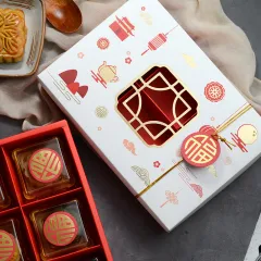 Cute Empty Mid-Autumn Mooncake Gift Box Bunny Shape 6 Insert Moon Cake  Biscuit Wrapping Egg Yolk Pastry Box Festive Gift