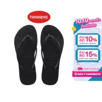 HAVAIANAS รองเท้าแตะผู้หญิง Slim Flatform Sparkle Flip Flops - Black รุ่น 41472560090BKXX (รองเท้าแตะ รองเท้าผู้หญิง รองเท้าแตะหญิง)