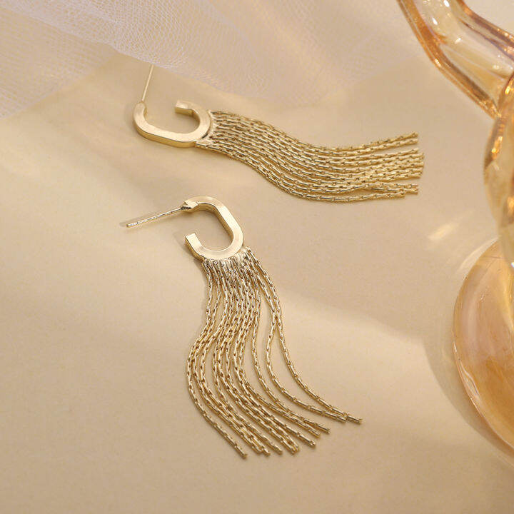 Brown Tortoiseshell Effect Chain Drop Earrings | New Look