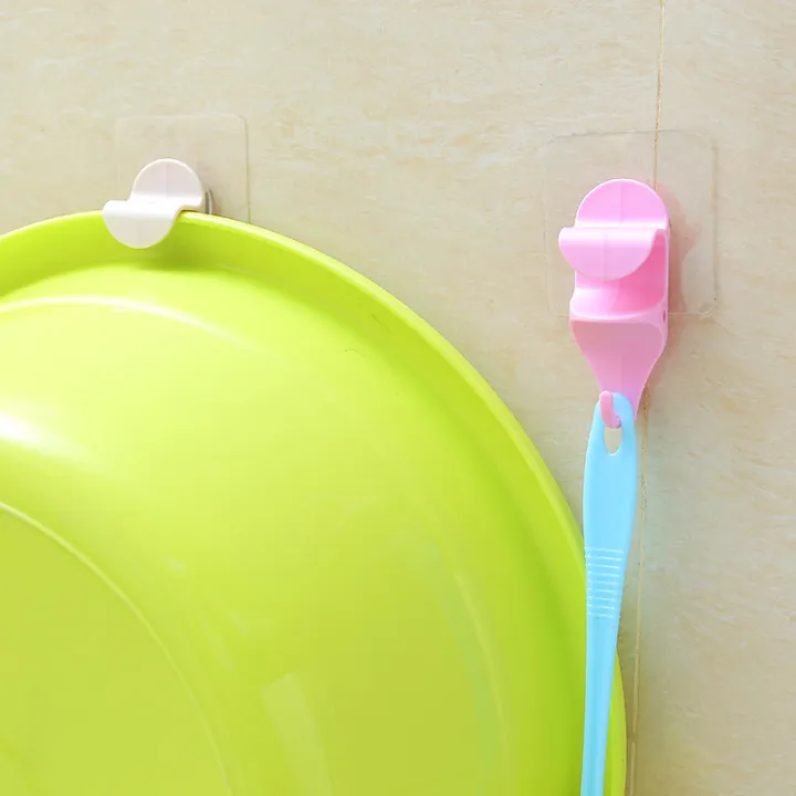 Home Helper Washbasin Hook Bathroom Washbasin Rack Traceless Adhesive