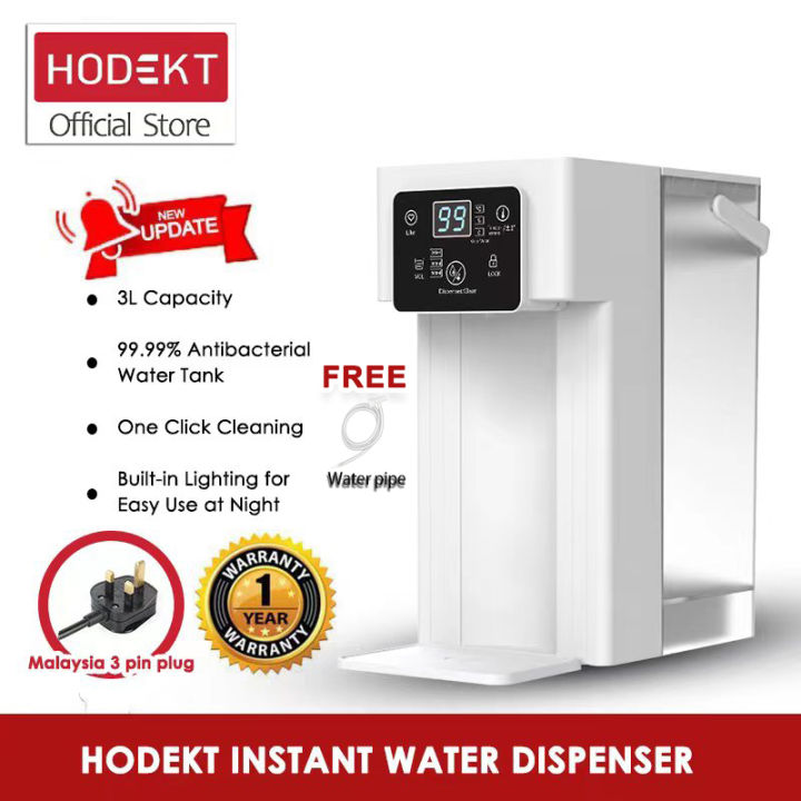 Instant Hot Water Dispenser Countertop 3L Water Tank Temperature