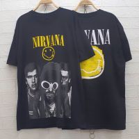 เสื้อยืด สกรีนลายด้านหน้า + หลัง NIRVANA