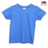 Fruit of the loom  เสื้อยืดเด็ก CLASSIC KIDS PRODUCT : 100% cotton White 160 gsm  Colour 165 gsm