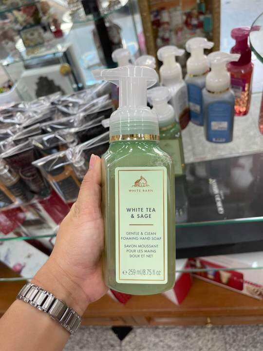Bath & Body Works WHITE TEA & SAGE Gentle Foaming Hand Soap 259ml. ของ