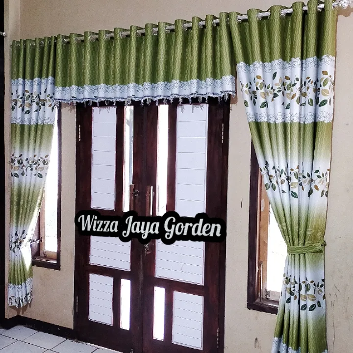 Gorden 1 Set Lengkap Pintu Jendela Ruang Tamu Model Minimalis Poni