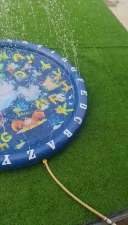 Splash Pool for Kids Sprinkle Fountain Pad Sprinkler Indoor Outdoor ...