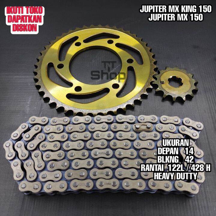Gear Gir Ger Satu Paket Jupiter MX King Jupiter 150 MX King Baja Bakar