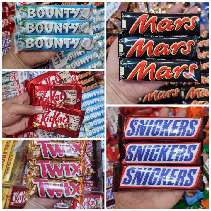 Bounty/Kitkat/Snickers/Mars/Twix Chocolate Bundle 3’s Lazada PH