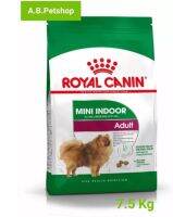 ROYAL CANIN Mini Indoor Adult สำหรับสุนัขโตพันธุ์เล็กที่เลี้ยงในบ้านอายุ 1-8 ปี ขนาด 7.5 กก.