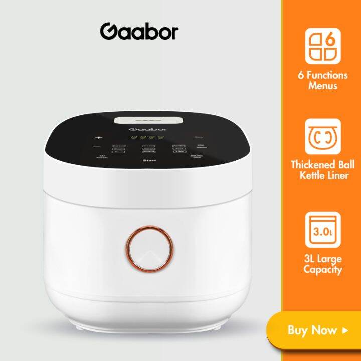 【SIRIM CERTIFIED】Gaabor 3.0L Rice Cooker Large Touch Display 24 Hours