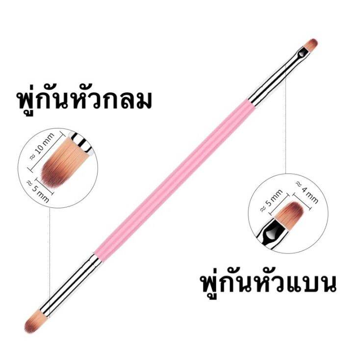 พู่กันไล่สี-พู่กันหัวกลม-พู่กันแต่งเล็บ-พู่กันทาสีเจล-พู่กันเกลี่ยสี-อุปกรณ์ทำเล็บ