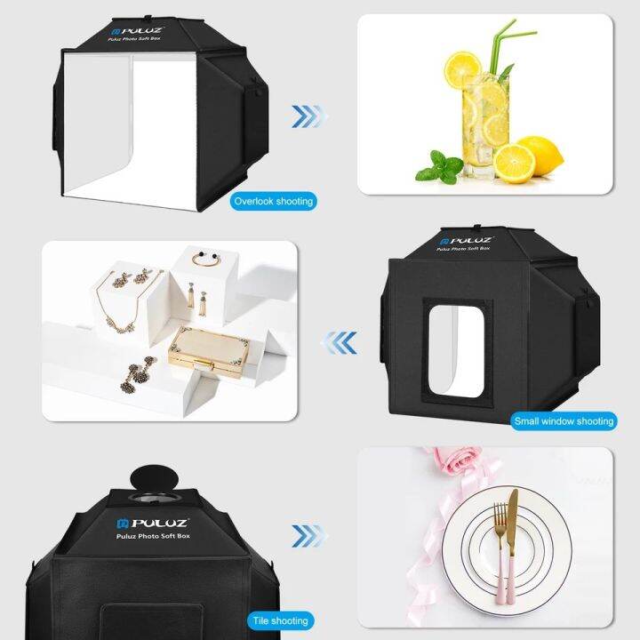 puluz-40-40-cm-folding-24w-5500k-photo-studio-shooting-tent-soft-box-softbox-2-in-1-photography-lighting-kits-amp-4-color-backdrops