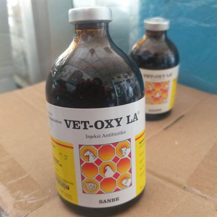 Vet Oxy LA 50 ml dan 100 ml Antibiotik Long Acting Lazada Indonesia
