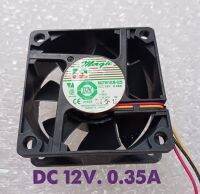 พัดลม (FAN) AFB0612EH  12V DC ขนาด 60x60x25mm. 12V 0.35A , 0.48A , 0.58A เกรดA อย่างดีพร้อมส่ง แบบลูกปืน 3สาย