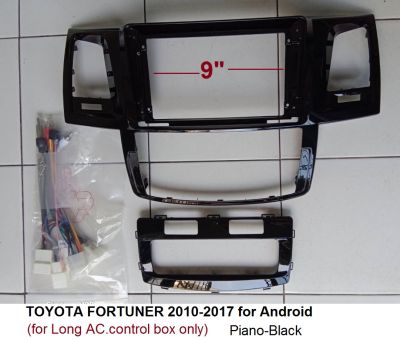 หน้ากากวิทยุ TOYOTA VIGO /FORTUNER แบบ control air เล็กปี2009-2016 สำหรับเปลี่ยนจอ android 9"