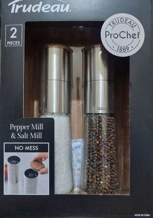 Trudeau ProChef Pepper and Salt Mill Set Lazada PH