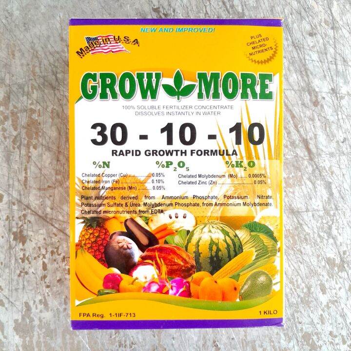 GROW MORE 30-10-10 (1 KILO) RAPID GROWTH FORMULA FOLIAR FERTILIZER by