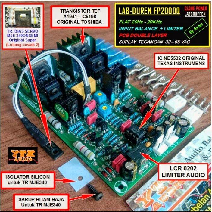 Kit Driver Power Amplifier LABDUREN FP2000Q (clone powerbuildup