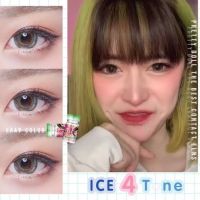 คอนแทคเลนส์ รุ่น ICE 4 TONE ยี่ห้อ Pretty doll ตาโต มีสี เทา ตาล สายตาปกติ