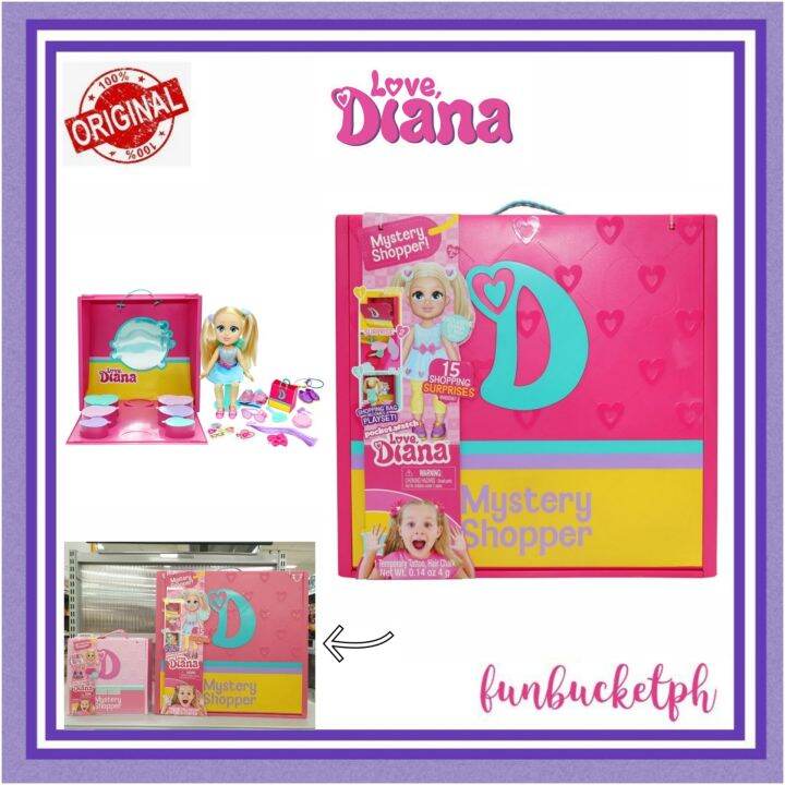 Original Love Diana Mystery Shopper Playset With 13 Inch Doll Plus 12