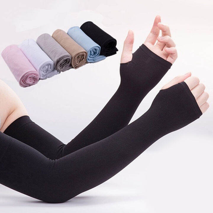 1Pair Men Women Breathable Arm Sleeves/Ice Arm Sleeve Cover Protection