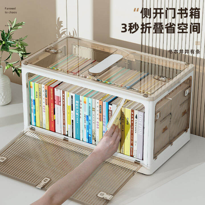 Book Storage Box Student Book Snack Storage Box Bookcase Foldable