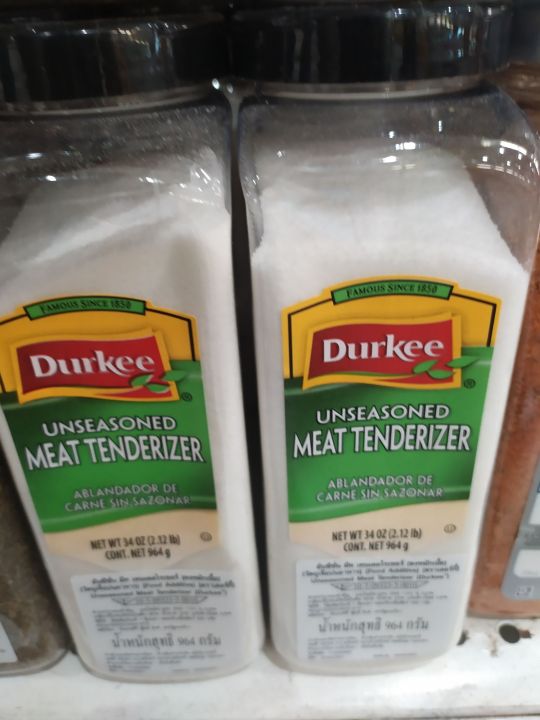 Durkee Unseasoned Meat Tenderizer ผงเนื้อนุ่มตรา เดอร์กี้ 964g *1ชิ้น