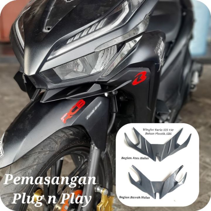 winglet-vario-klik-150-klik-125-2018ใหม่-2019-gt-2022-สีดำแดงน้ำเงินสีขาวเงินสีเทา