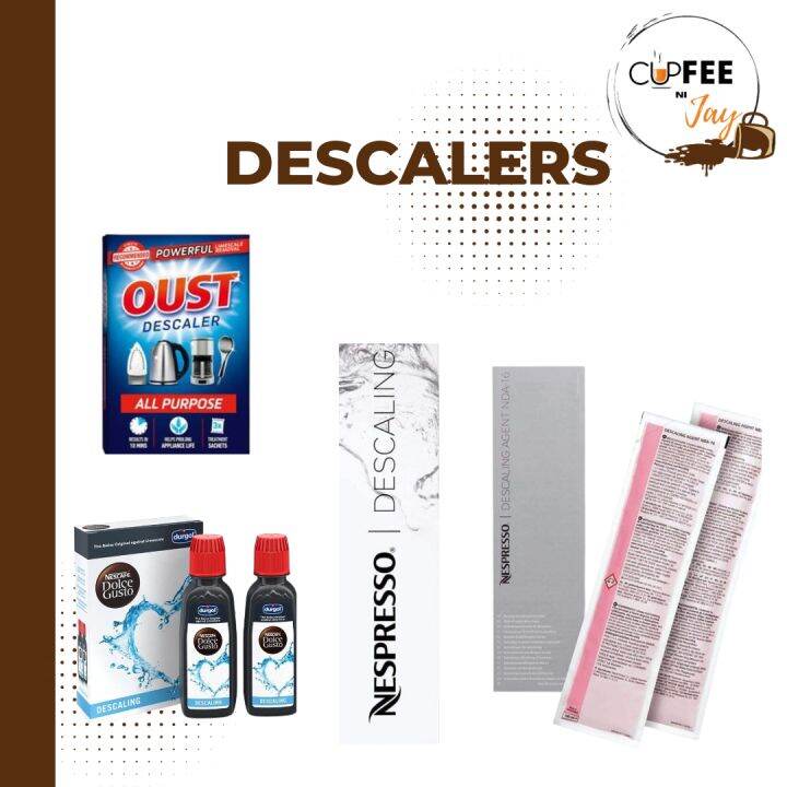 COFFEE MACHINE DESCALERS COLLECTION+DOLCE GUSTO,NESPRESSO,OUST Lazada PH