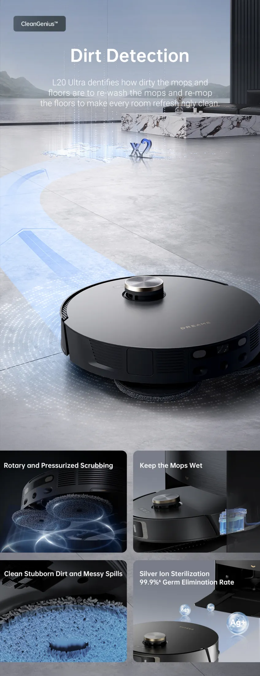 Dreame L20 Ultra Smart Robot Vacuum - Vivid Concepts