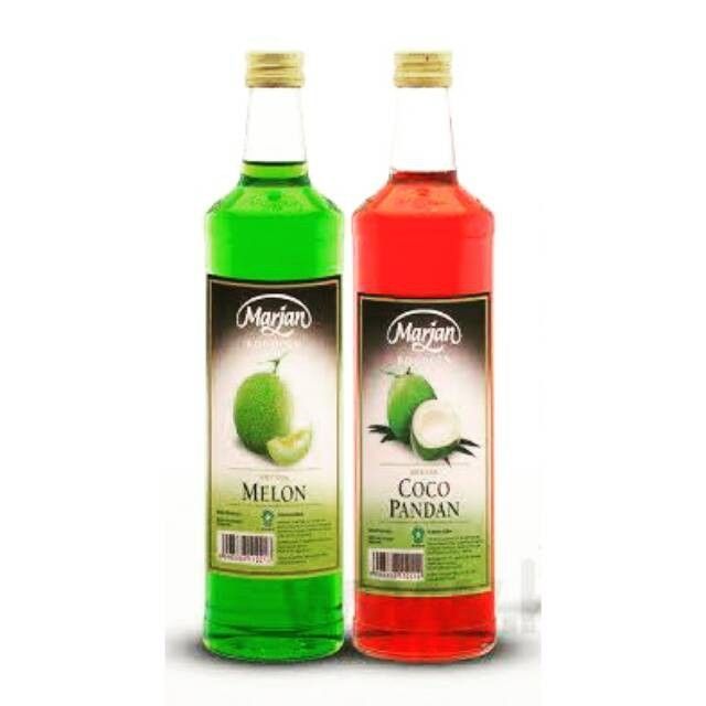 Marjan Syrup Rasa Cocopandan/Melon Botol 460 ML | Lazada