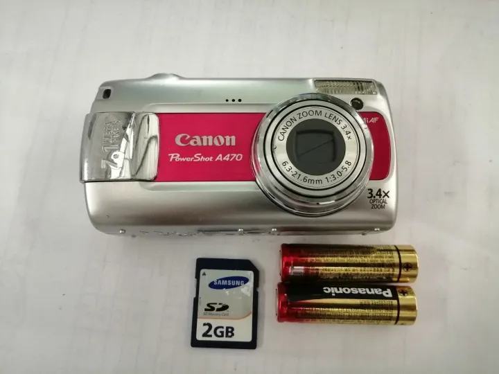 กล้องดิจิตอล canon powershot a470 มีตำหนิจอมีฝุ่น แต่ใช้งานได้ Lazada