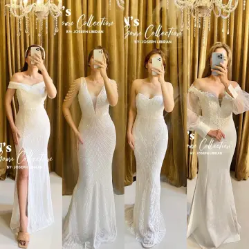 Lazada civil 2024 wedding dress