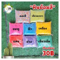 หินโรยตกแต่ง ย้อมสี ขนาด 1 กิโล // ตกแต่ง หินเกร็ด หินกรวด