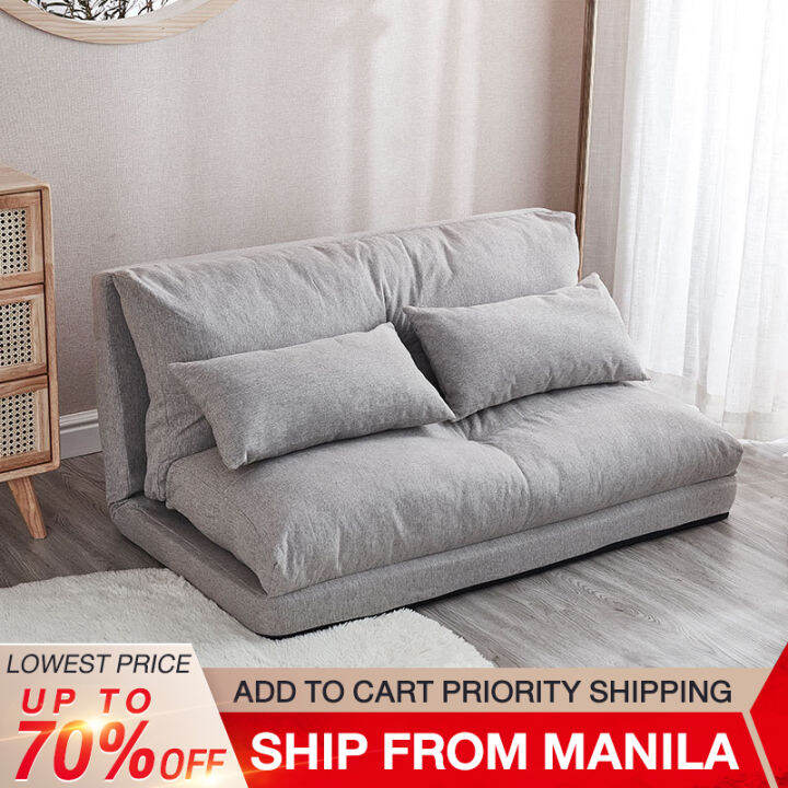 BAIERDI Nordic folding sofa office nap bed sofa bed single bed nap bed
