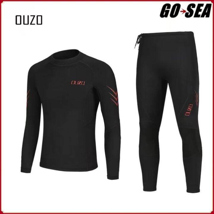 OUZO 1.5mm Wetsuit CR Super Elastic Wet Suit Keep Warm Sunscreen Split