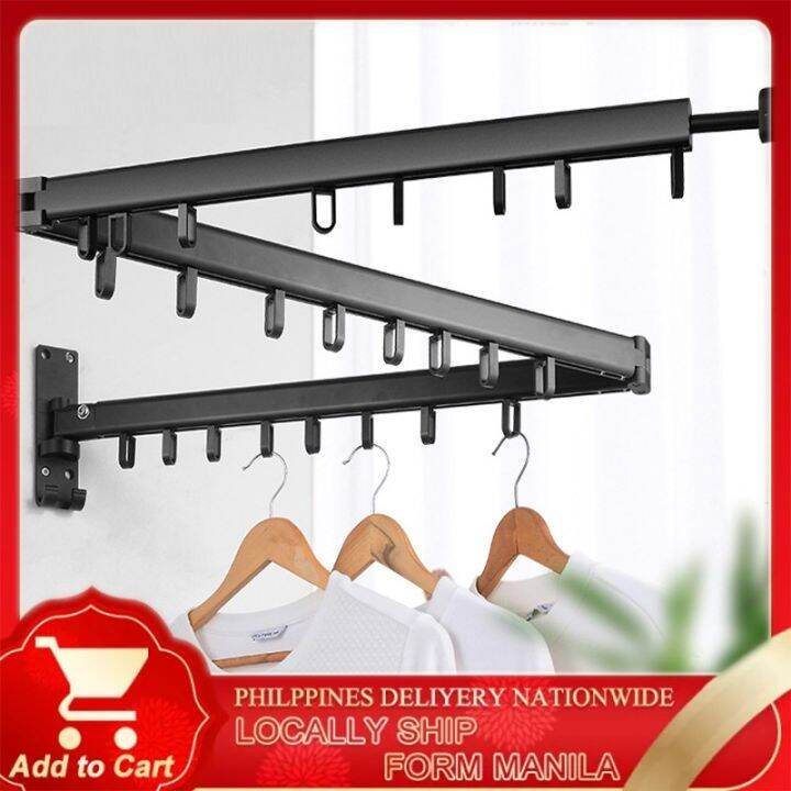 [COD]Foldable Clothes Hanger Retractable Clothes Towel Drying Rack ...