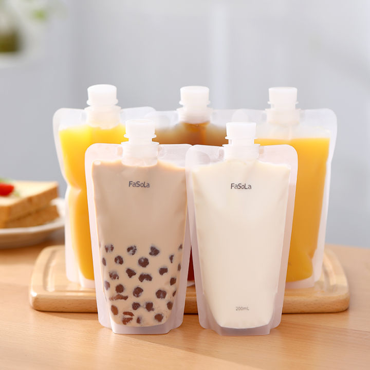 Disposable Beverage Bag, Self-standing Beverage Bag, Soy Milk Tea