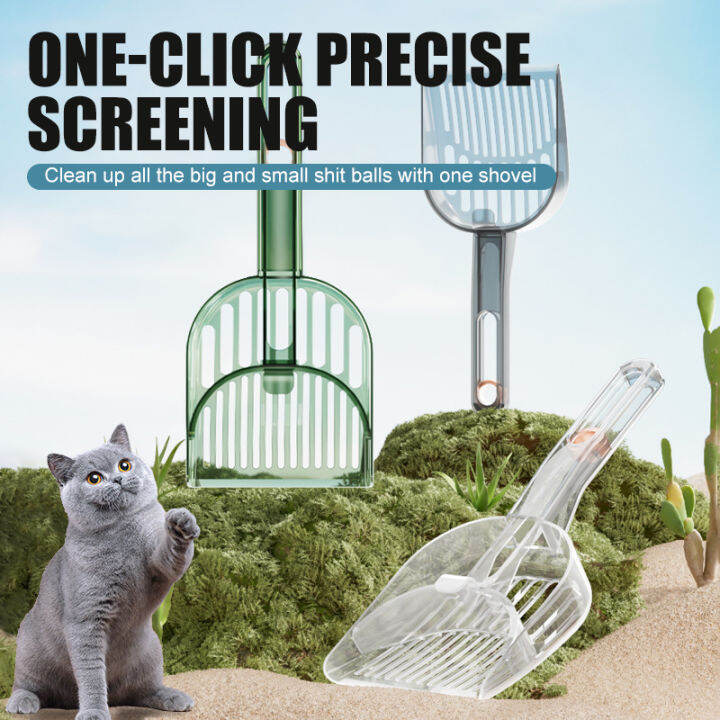 Portable Cat Litter Scoop with Holes Adjustable Cat Toilet Scooper