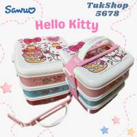 ปิ่นโต Sanrio ลายคิตตี้ 3 ชั้น พร้อมหูหิ้ว TukShop5678