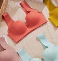 EMILY PUSH-UP BRA - SALMON บราไร้โครงสีส้ม แซลมอน