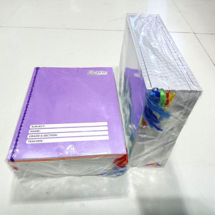 Spiral Notebook with yarn(hots,inspire ,p1,pixel) regular size (10 pcs