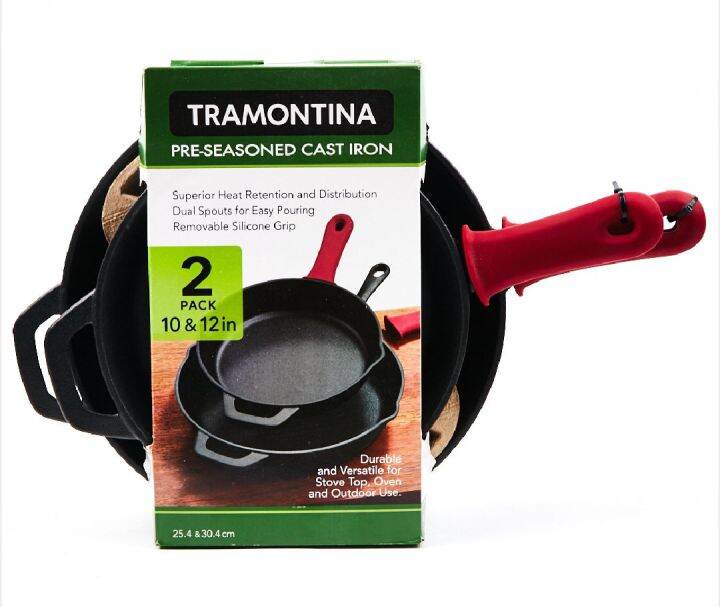 Tramontina Pre Seasoned Cast Iron 2pcs Lazada Ph