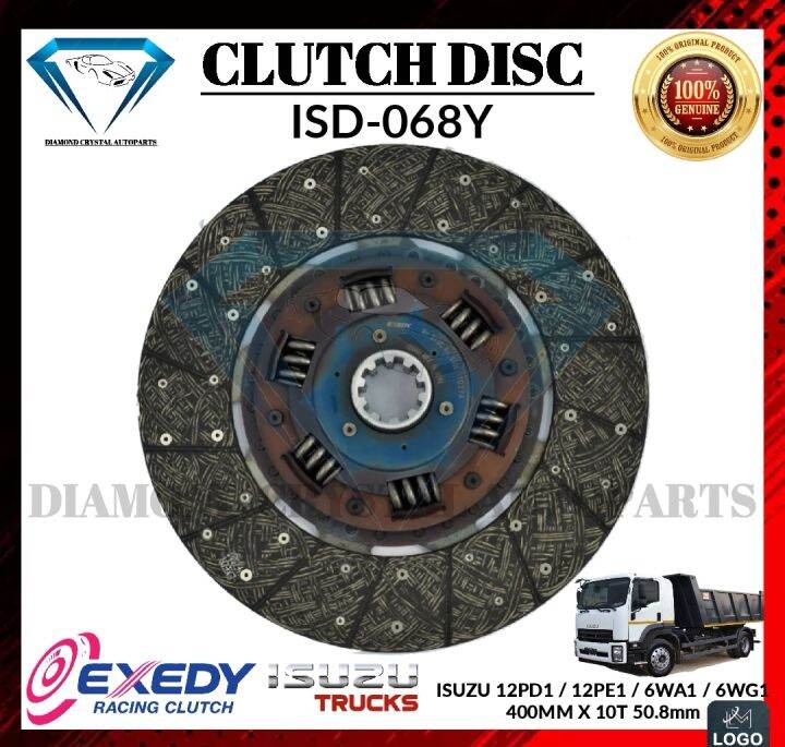 Exedy Clutch Disc Isuzu 12pd1 12pe1 6wa1 6wg1 400mm X 10t 50 8mm