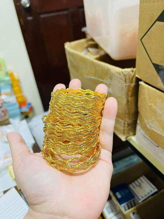 10k Gold bangles kids non tarnish not Faded Lazada PH