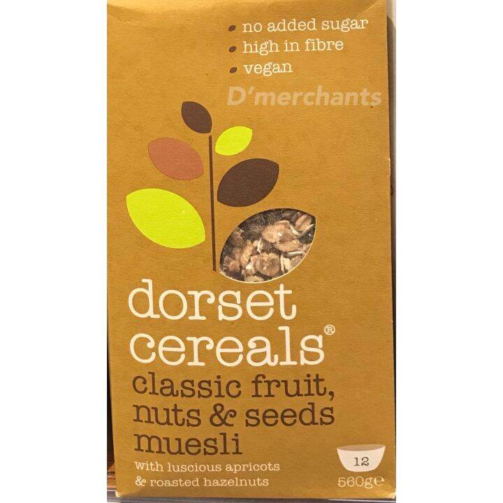 UK Dorset Cereals Classic Fruit, Nuts & Seeds Muesli 560g Lazada