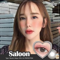 คอนแทคเลนส์ รุ่น Saloon สีน้ำตาลตาโต ตาดูสวย หวาน ฉ่ำ